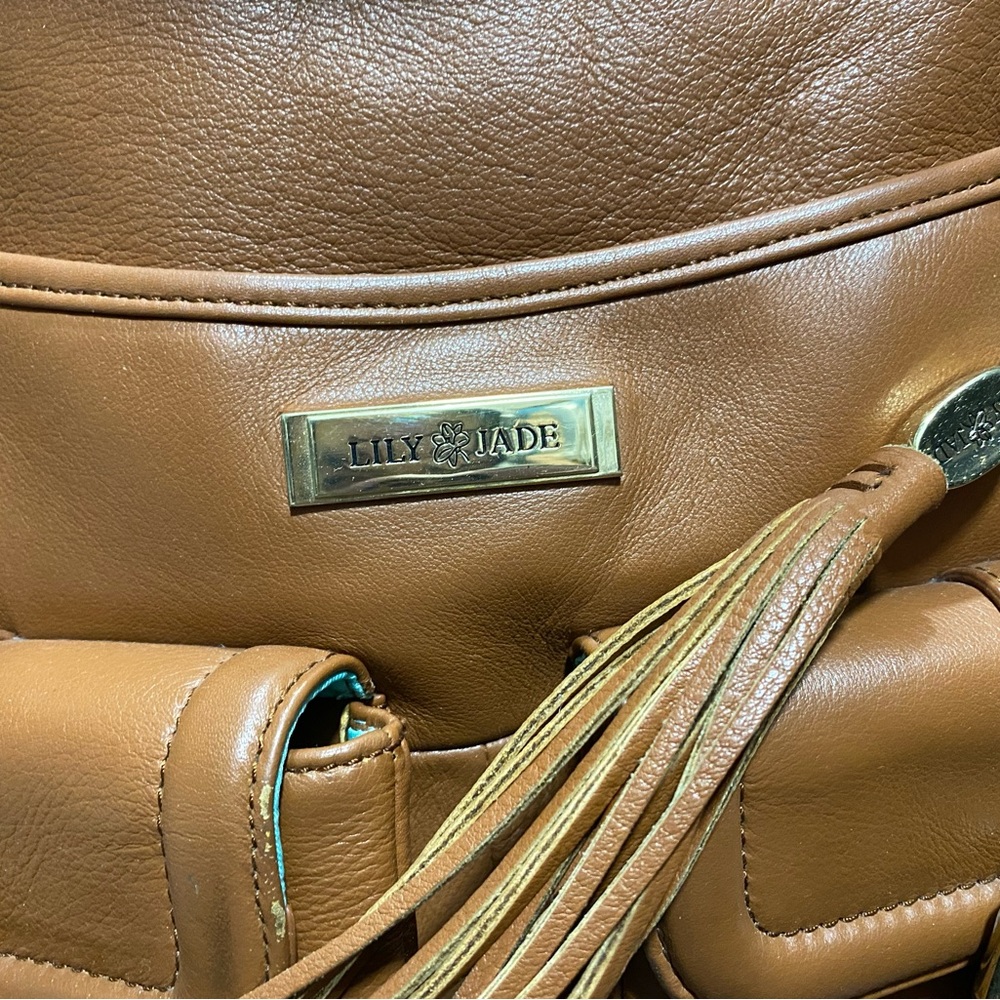 Lilly Jade Elizabeth Diaper Bag in Camel Color in Good Condition - Picture 7 of 7